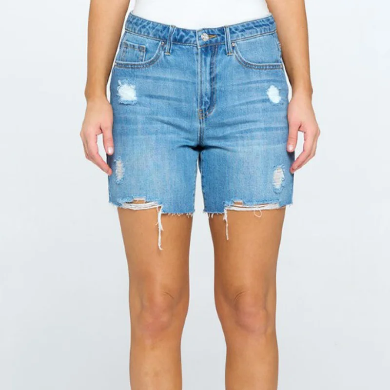 Easy Fashion Desi Distressed Cut Off Shorts