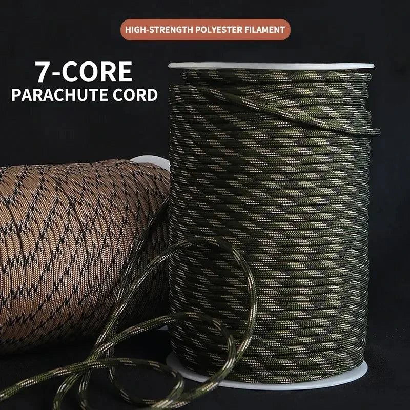 Fashion Wear 7 Cores 550 Paracord Cord 5 8 16 31 M Dia.4mm For Outdoor Camping Survival Lanyard Parachute Rope Hiking Tent Accessories