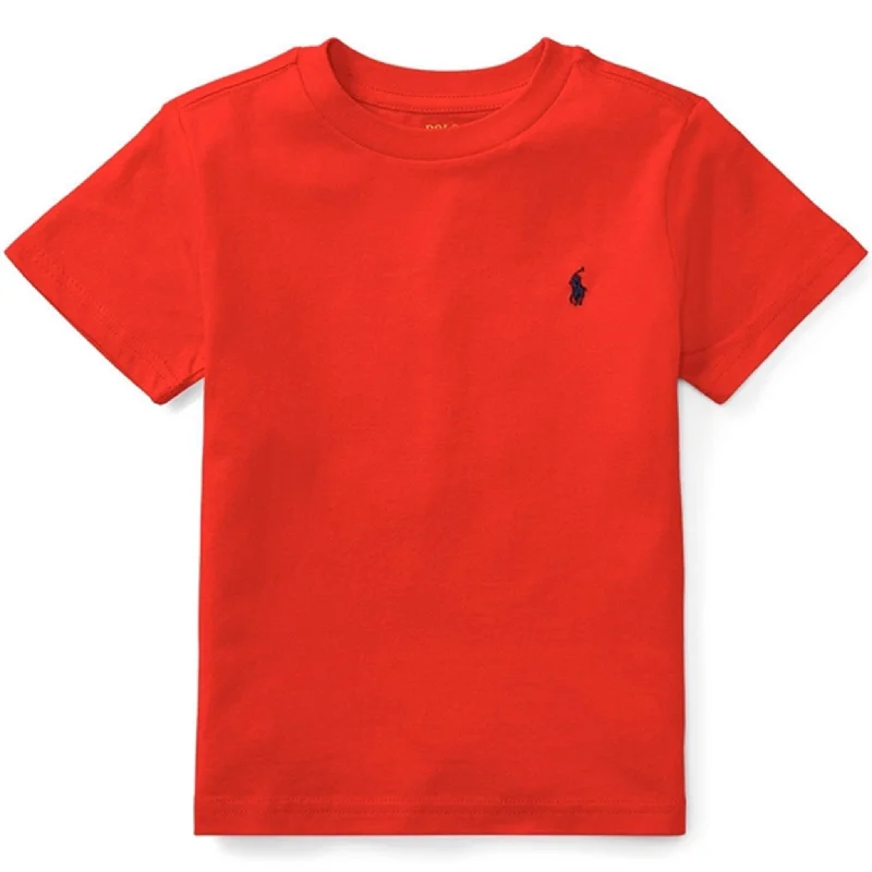 Street Cool Polo Ralph Lauren Boy Short Sleeved T-shirt Red