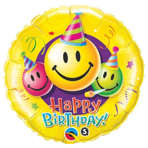 Cozy Outerwear 18 inch BIRTHDAY SMILEY FACES