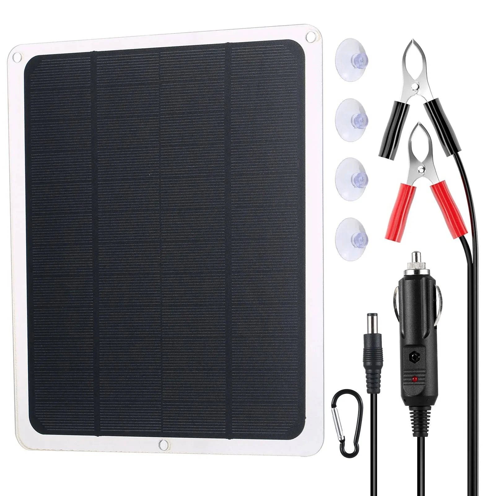 New Autumn And Winter Styles Upgraded Car Solar Battery Trickle Charger Maintainer 12V Portable Waterproof Solar Panel Trickle Charging Kit for Motorcycle RV