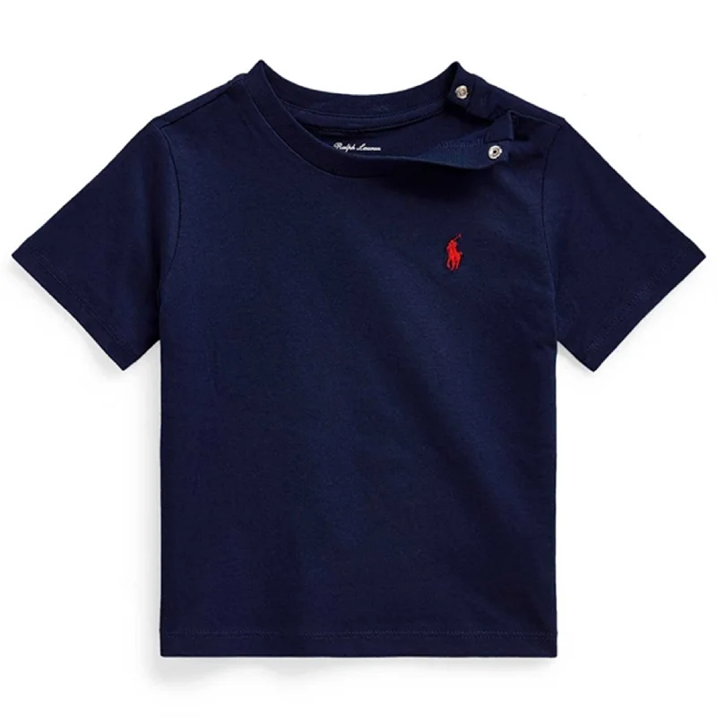 Energetic Ralph Lauren Baby Boy Short Sleeved Tee Cruise Navy