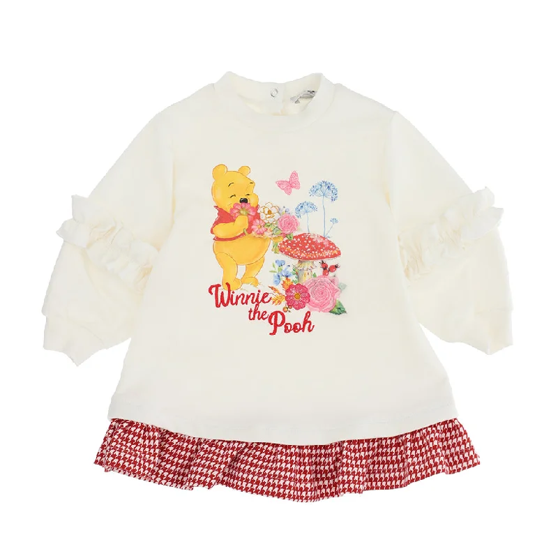 Romantic And Sweet Winnie The Pooh White Dress