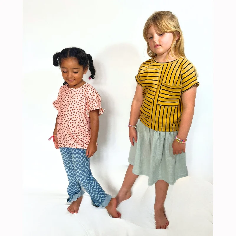 French Style Pattern Paper Scissors Sydney Tee