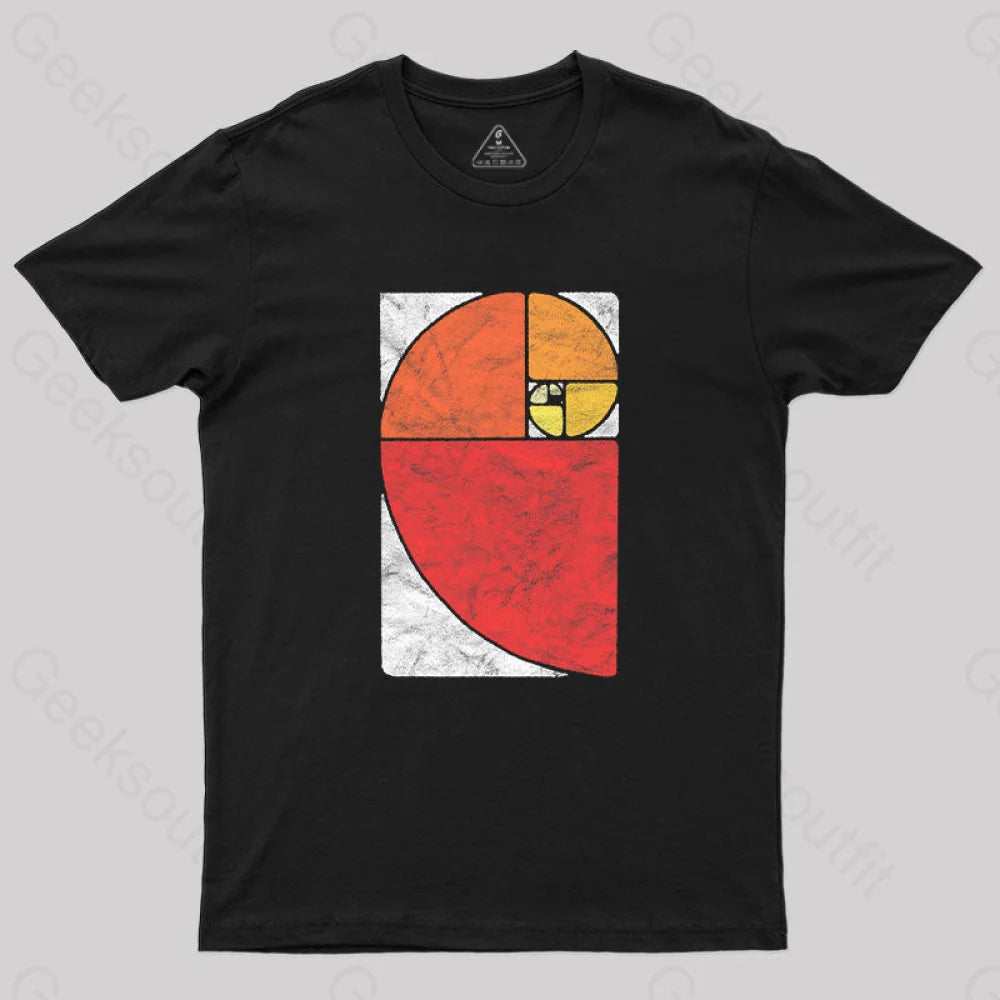 Cozy Vibes Vintage Fibonacci Sequence Golden Ratio T-Shirt