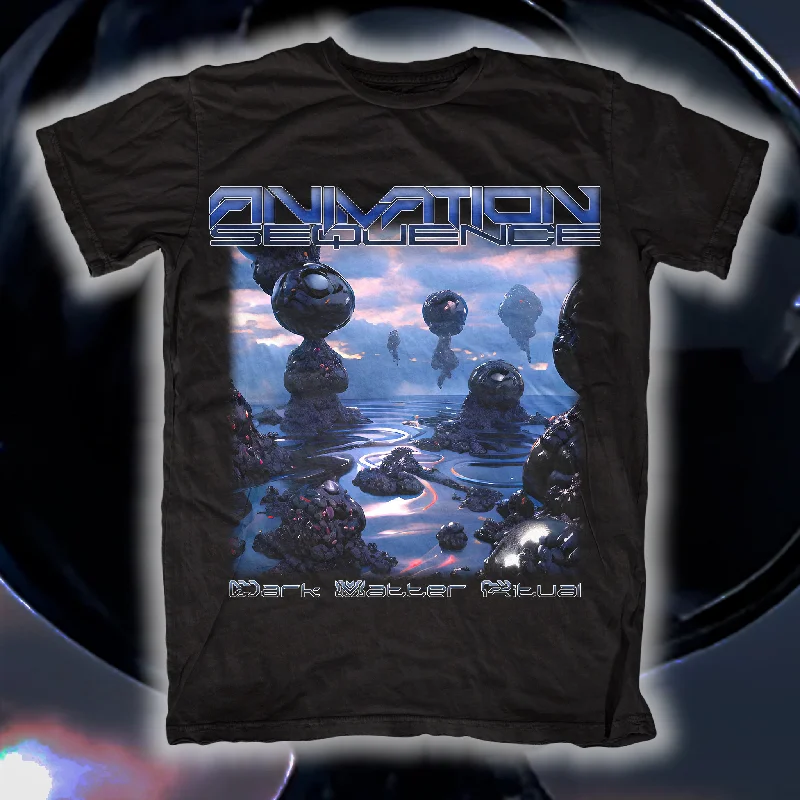 Sports outdoor style Animation Sequence "Dark Matter Blue" T-Shirt