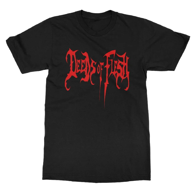 High-quality fabrics Deeds of Flesh "Gradually Melted Logo" T-Shirt