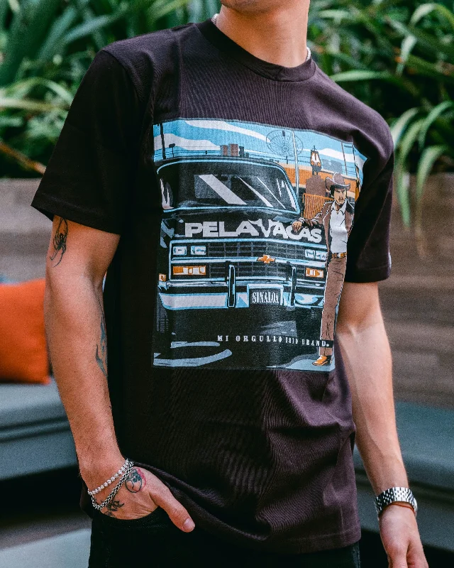 Loose Fit PELAVACAS BLACK T-SHIRT