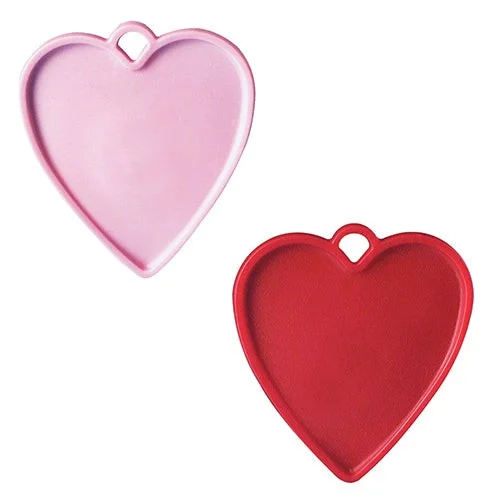 Sports Yoga Style 8 GRAM BALLOON HEART WEIGHTS - RED & PINK (100 PK)