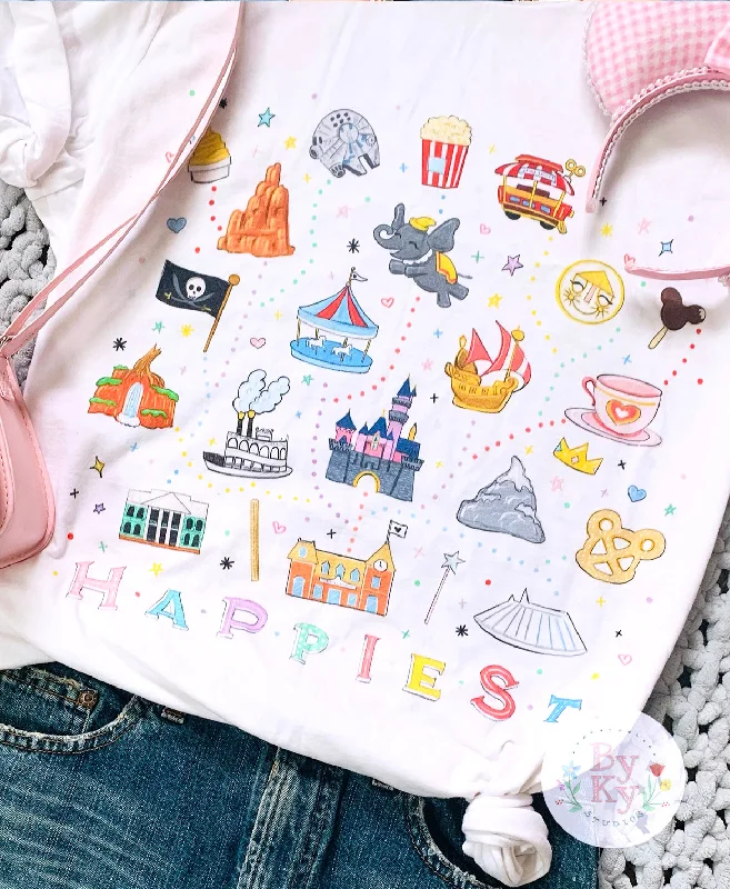 Exclusive Customization Happiest Theme Park Unisex Tee - AS SEEN ON BUZZFEED