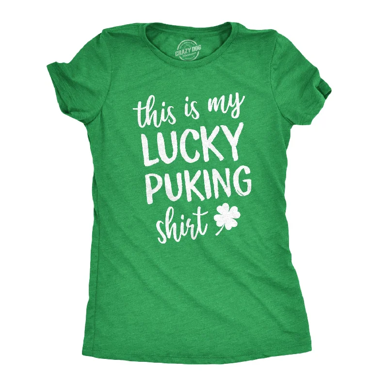 Integrated Design This Is My Lucky Puking Shirt Women's T Shirt