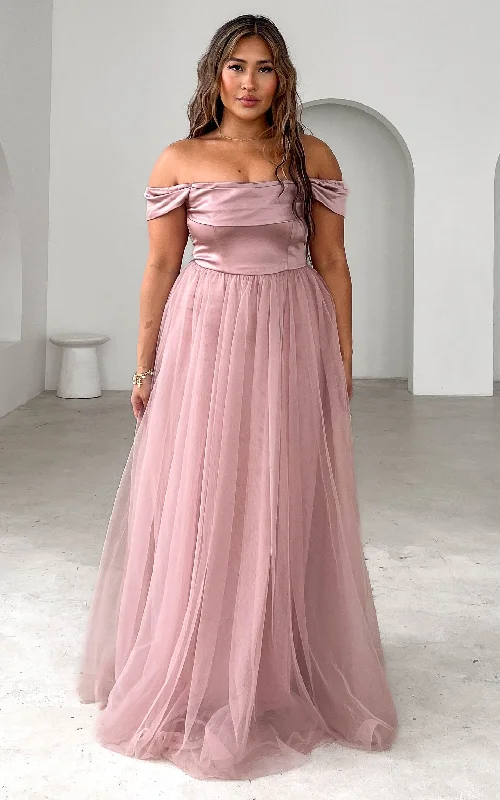 Summer Comfort Parilio Maxi Dress - Dusty Mauve
