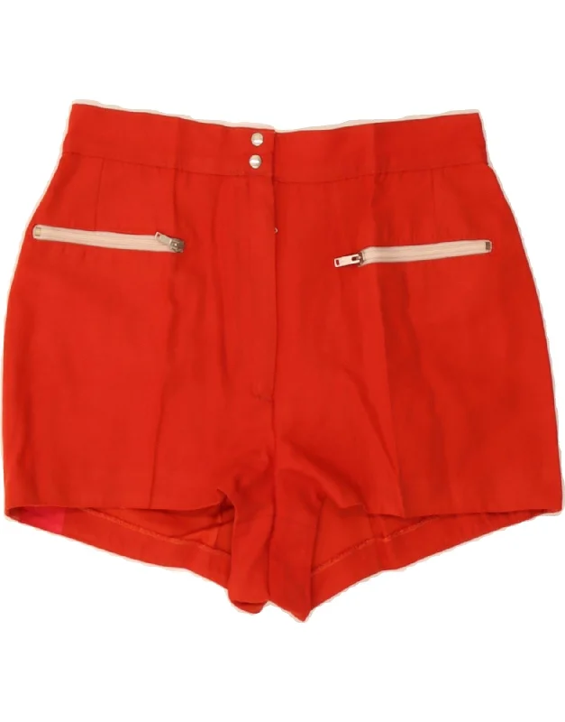 Comfortable Fashion VINTAGE Womens Casual Shorts W29 Medium  Red