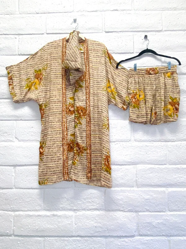 Fashion Selection Kimono + Shorts Set - S - Tropicana