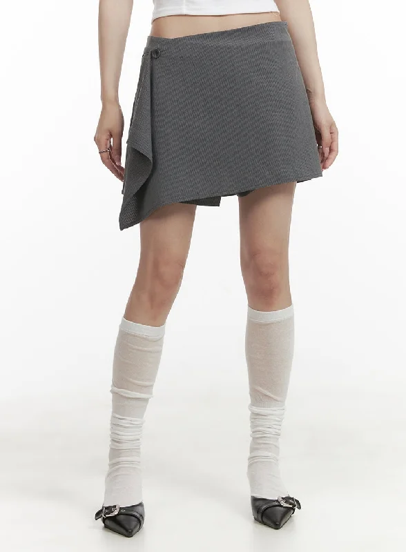 Single item design Wrap Buttoned Shorts CY407
