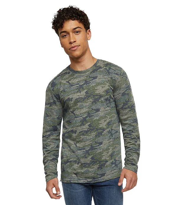 New Design 6918 - LAT Mens Fine Jersey Long-Sleeve T-Shirt | Vintage Camo/Natural