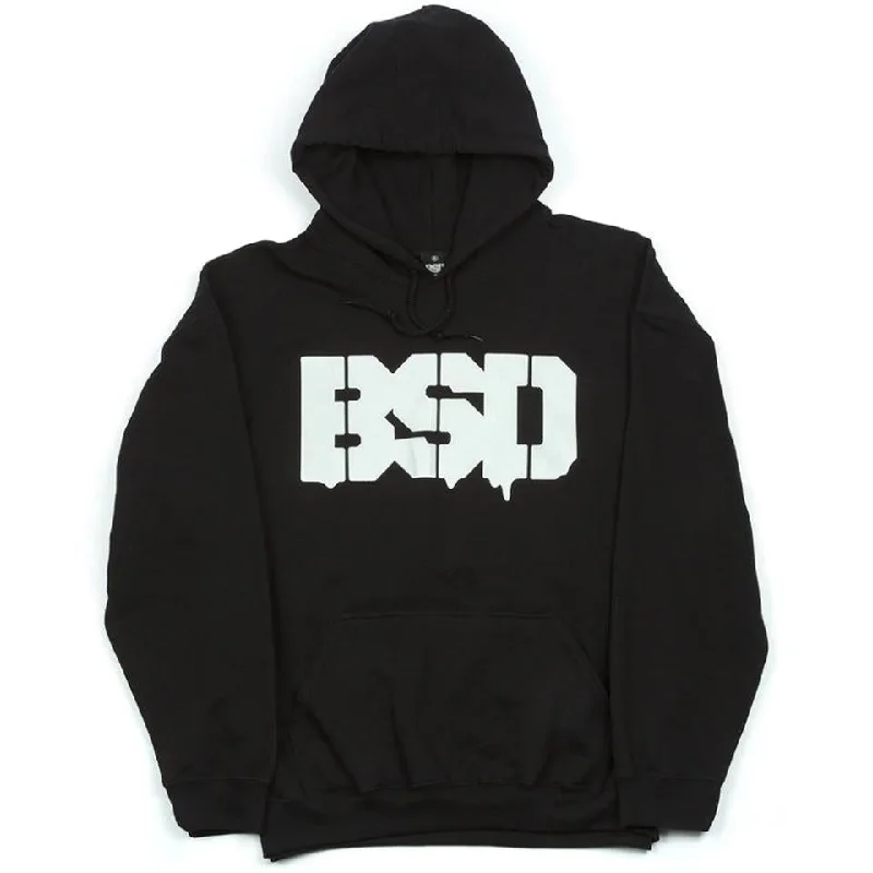 Fashionable sports BSD Drip Hoodie - Black