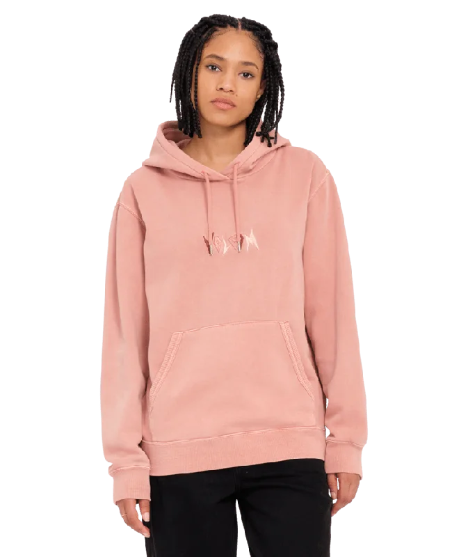 Sports Fashion Spikstone Pullover Hoodie in Mauve Rose