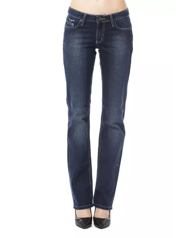 Modern Chic Ungaro Fever Women's Blue Cotton Jeans & Pant - W32 US