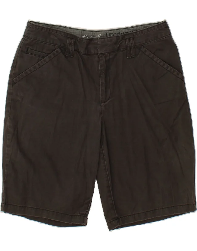 French Style EDDIE BAUER Womens Casual Shorts US 10 Large W32 Grey Cotton