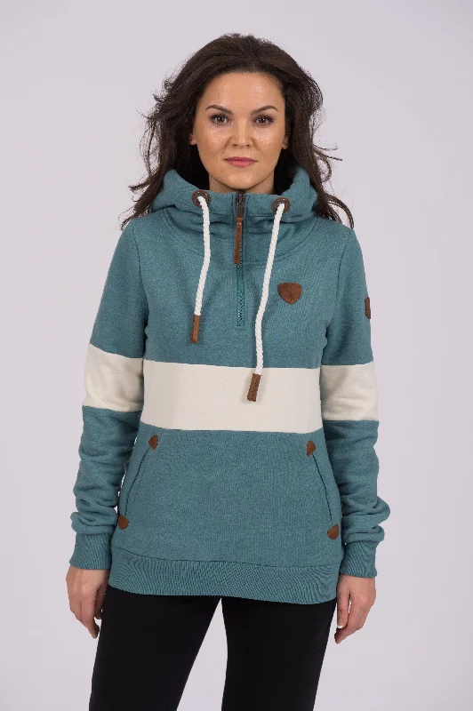 Fashion Elements Delia Stormy Teal Hoodie