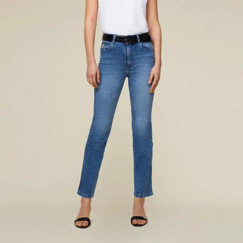 Diamond Series Malena-F Re Ram Cobalt - High Rise Straight Fit