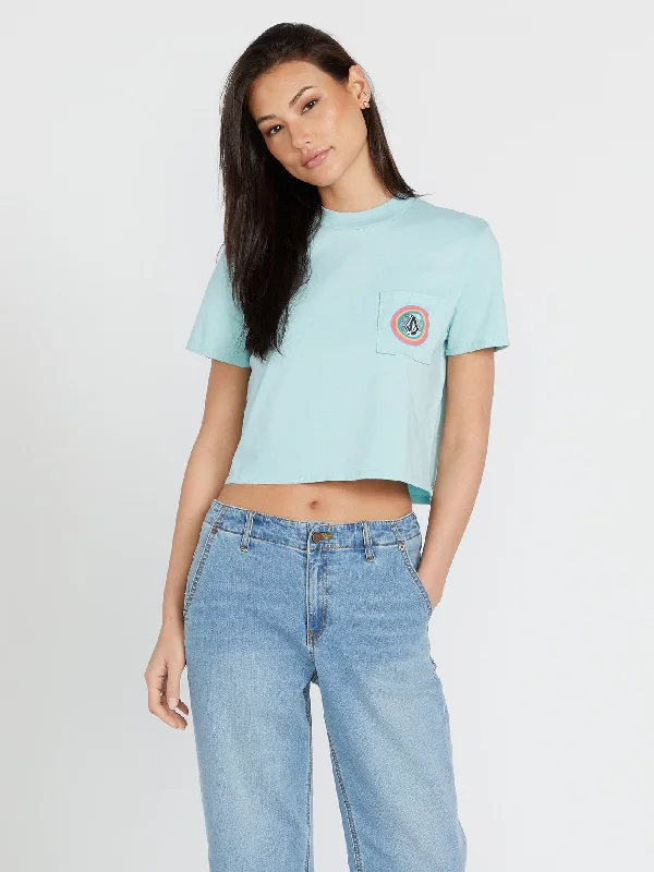 Fashion Wear Pocket Dial Tee - Glacier Blue