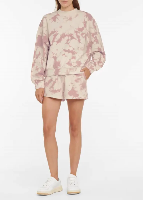 Affordable selection Glade Short In Taupe Tie Dye