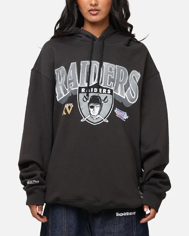 Luxury Classic Mitchell & Ness Las Vegas Raiders Arch Hoodie Faded Black