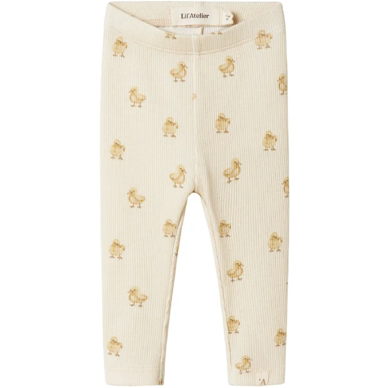 Easy Chic Lil'Atelier Turtledove Duck Lavo Emo Slim Leggings