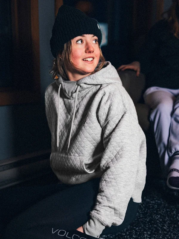 New Season Series Womens V.Co Air Layer Thermal Hoodie - Heather Grey