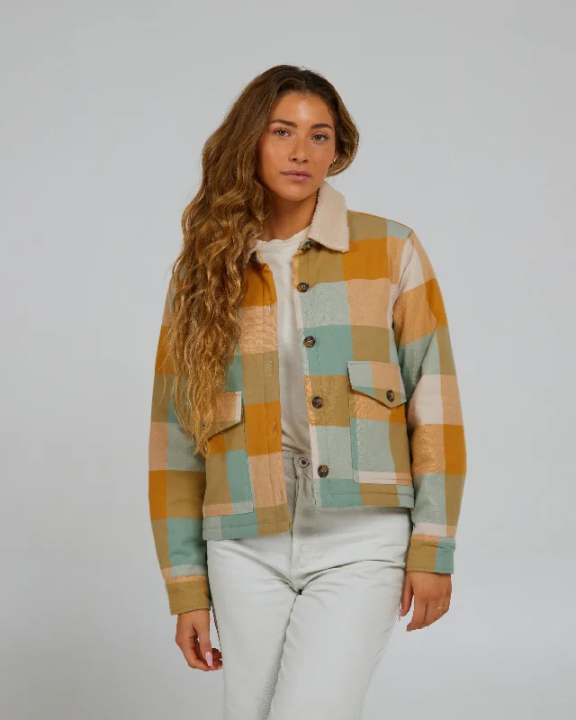 Classic Style Get Shacked Shacket - Camel