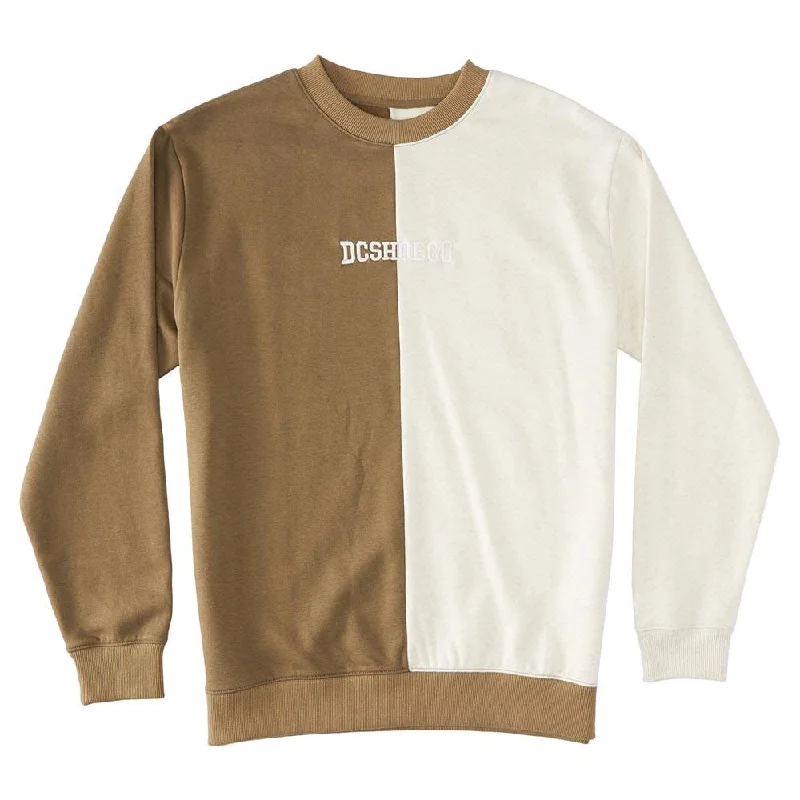 End Of The Year DC Baseline Crew Sweatshirt - Capers/Oat Heather