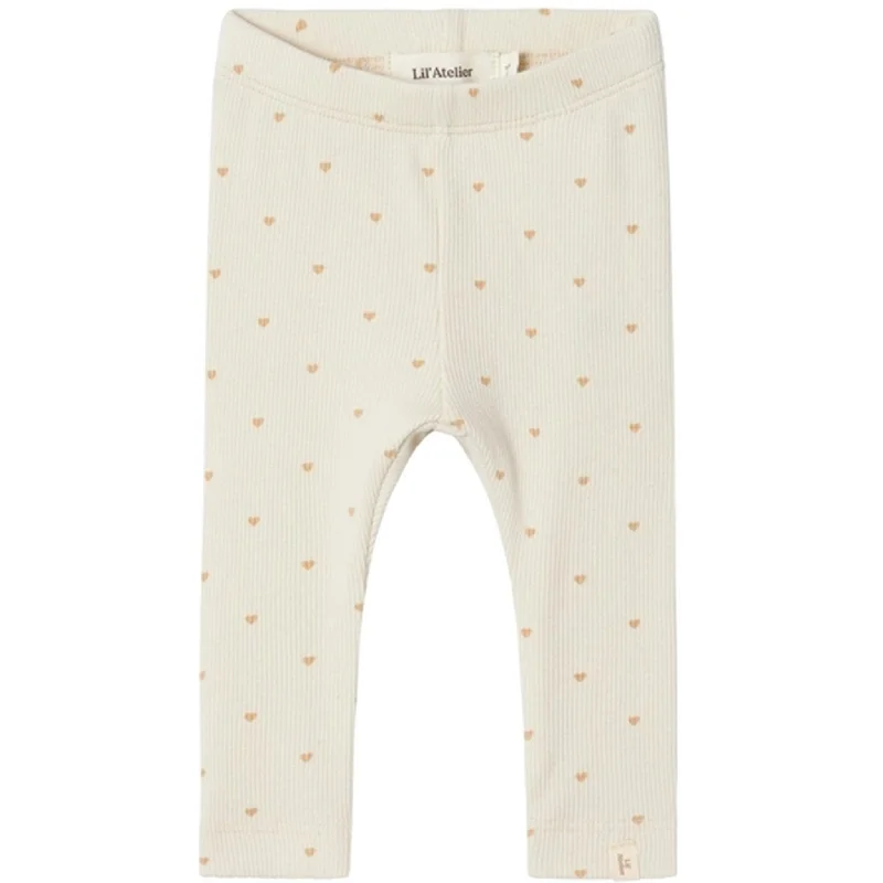 Luxe Comfort Lil'Atelier Turtledove Heart Gago Slim Leggings Noos