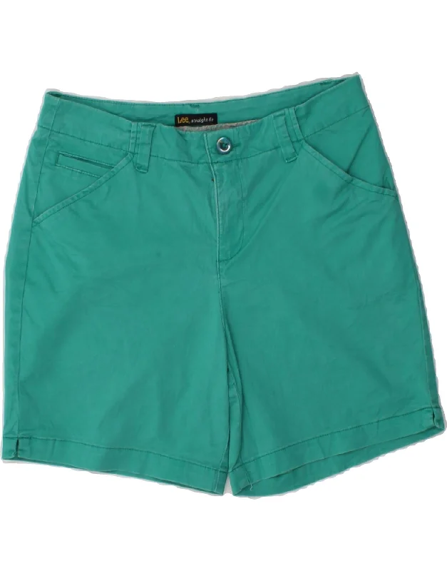 Boutique display LEE Womens Casual Shorts US 8 Medium W30 Green Cotton