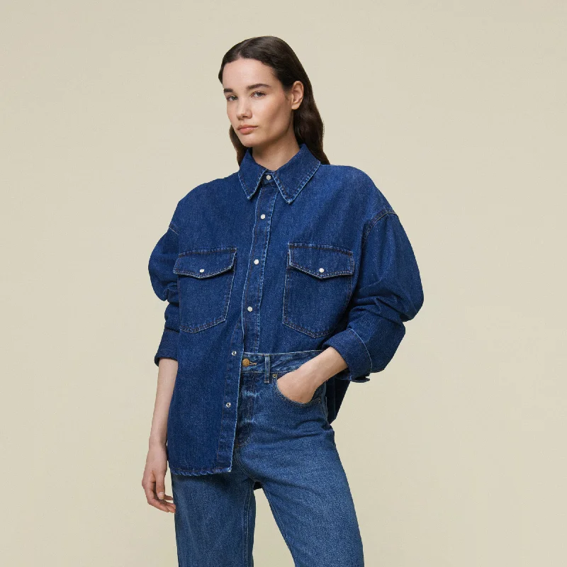 Exquisite Details Mia Shirt Jackson Stonewash - Shirt