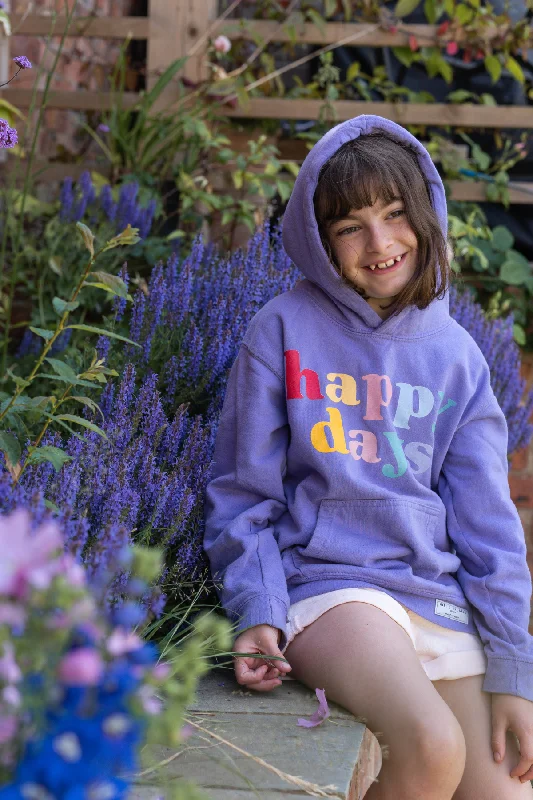 Luxury And Elegant KID: Happy Days Lavender Hoodie