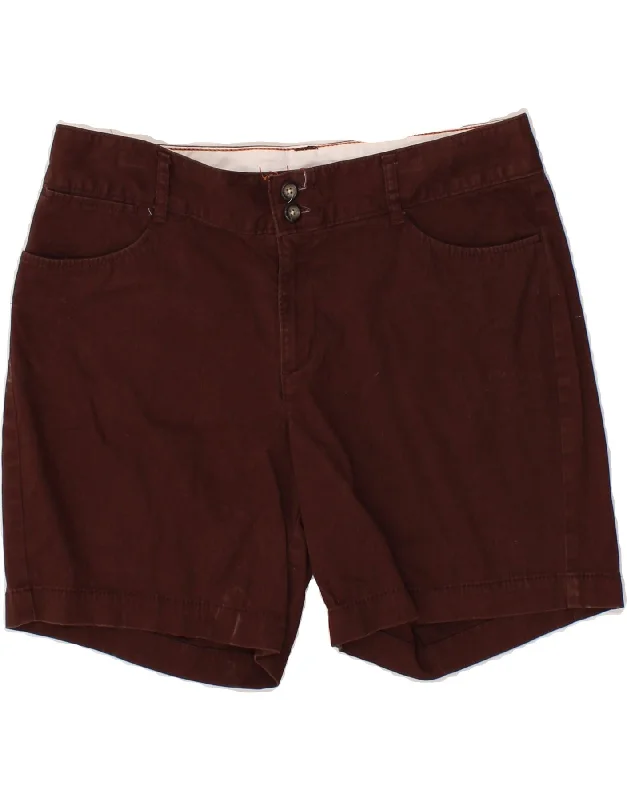 Lace Design DOCKERS Womens Casual Shorts US 8 Medium W32  Burgundy Cotton