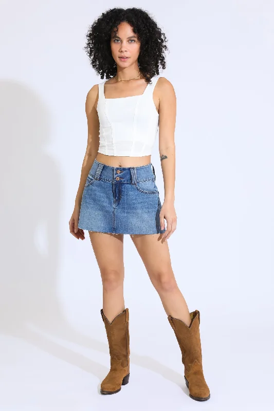 Exquisite Design Making Moves Mini Skirt - Dark Blue / Black