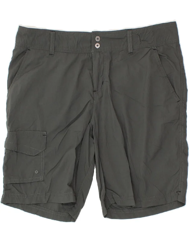 Classic Series COLUMBIA Womens Omni-Shade Cargo Shorts US 8 Medium W30 Black Nylon