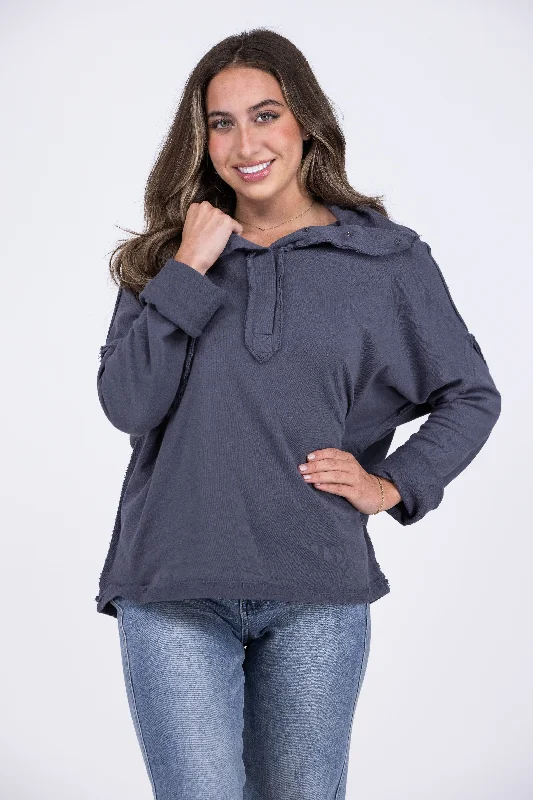 College Style Just Go With It Women's Long Sleeve Pullover
