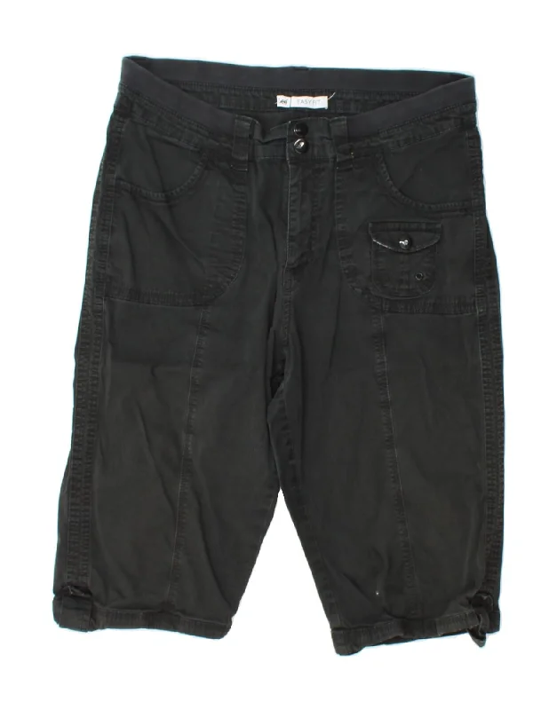 Tropical Style LEE Womens Easy Fit Casual Shorts US 14 XL W36 Black Cotton