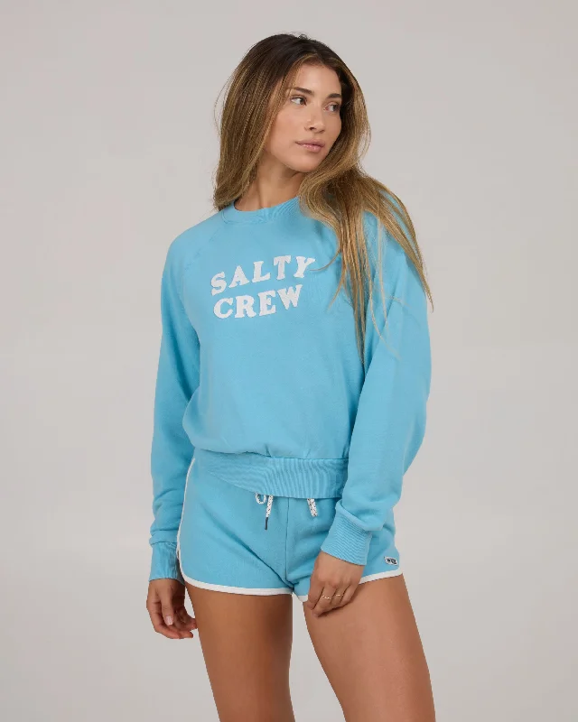 Unique Prints First Mate Crew Fleece - Lagoon Blue
