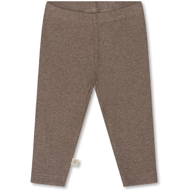 Cozy Fit Wear That's Mine Brown Melange Cana Leggings