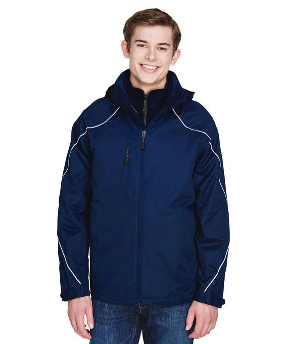 Cozy Vibes 88196 - North End Mens Angle 3-in-1 Jacket with Bonded Fleece Liner | Night