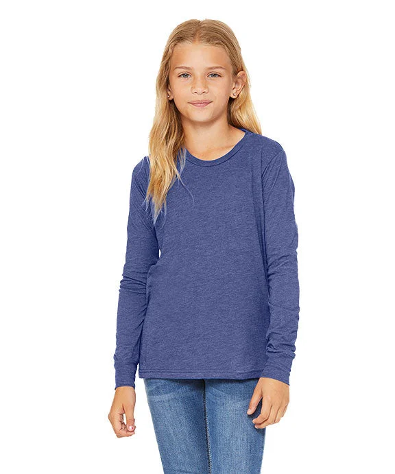 Sports Style 3513Y - Bella + Canvas Youth Triblend Long-Sleeve T-Shirt | True Royal