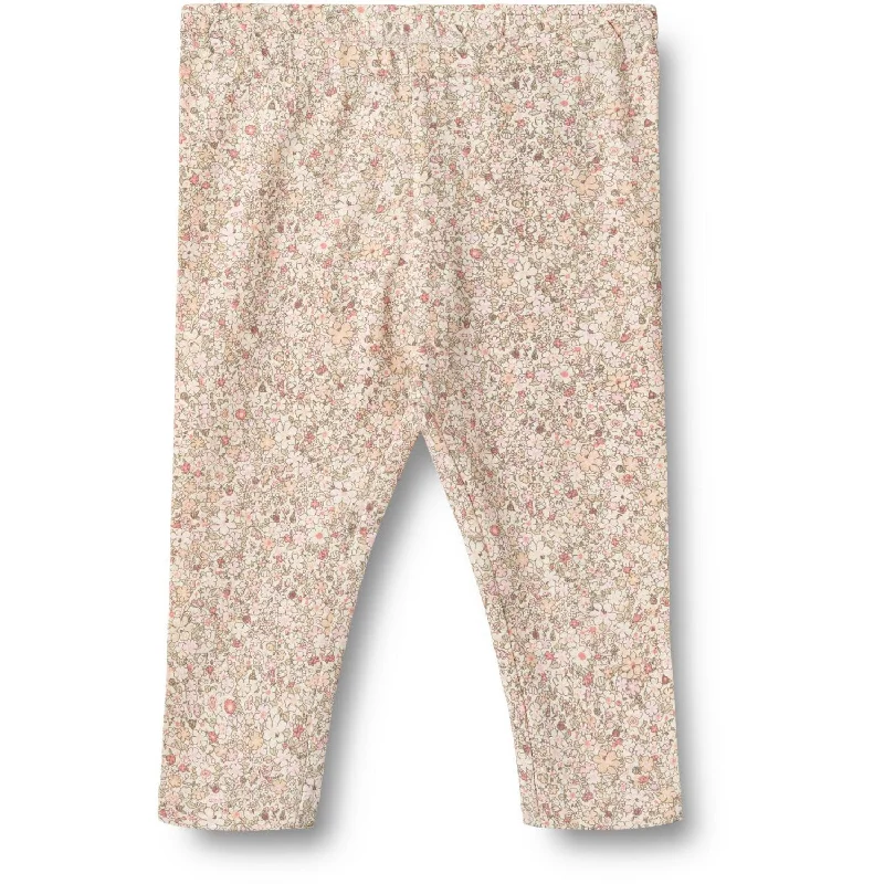 Lounge Wear Wheat Cream Flower Meadow Leggings Jules