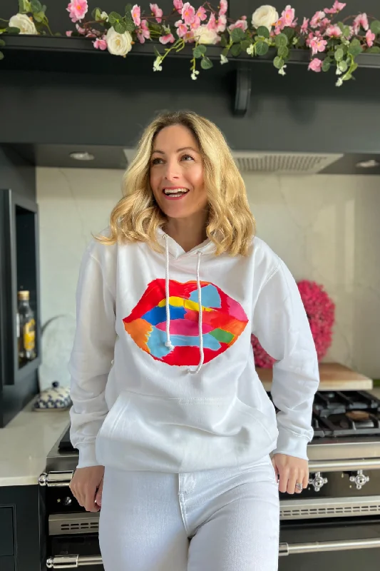 French Style Graffiti Lips Hoodie