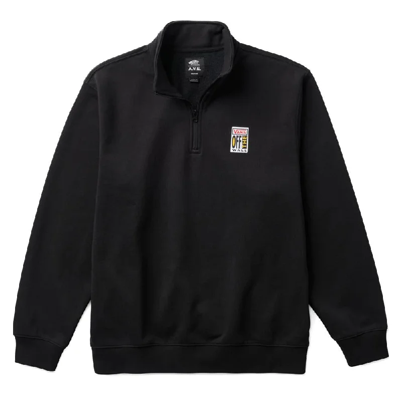 Elegant And Charming Vans AVE Quarter Zip Sweatshirt - Black