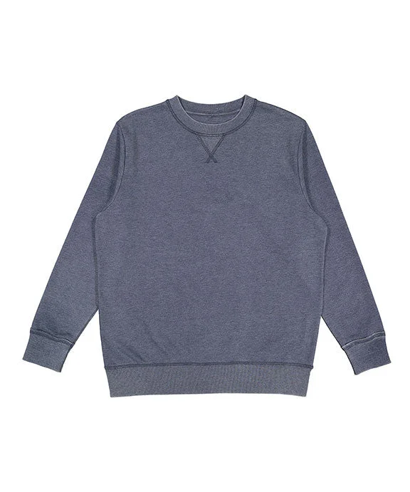 Lace Design 6935 - LAT Adult Vintage Wash Fleece Sweatshirt | Washed Navy